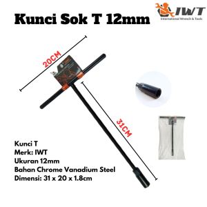 Kunci Sok T 12mm Sock IWT