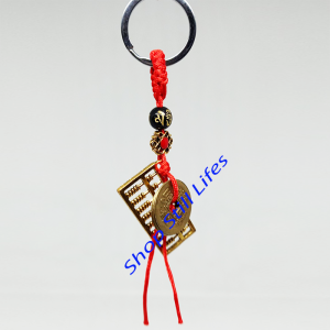 [HCM]móc khóa tiền may mắn bàn tính tài lộc MV002