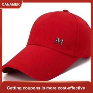 【CANAMEK】 Người Đàn Ông Phụ Nữ Mũ Bóng Chày Mùa Hè Bông Hat Snapback Hip-Hop Cap Dành Cho Người Lớn Thể Thao Sun Hat Giản Dị Dài vành Kem Chống Nắng Golf Cap