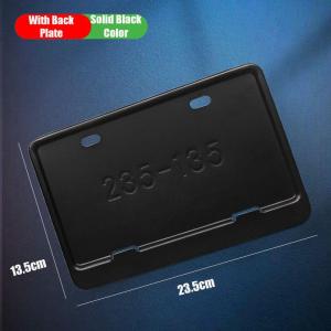 Aluminum Alloy Motorcycle License Plate Frame Carbon Fiber Pattern Universal Modification Part Rear Plate Holder
