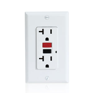 Wall Outlet American GFCI Smart Ground Fault Leakage Protection Socket Switch AC250V LD‑3003