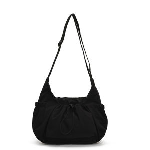 Shoulder Bag for Woman Stretch Pockets Solid Color Casual Messenger Bag Large Capacity Crossbody Bag