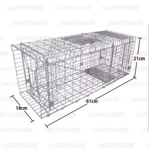 Large 1-Door Mousetrap cat trap Foldable Humane Live Animal Trap Reusable for Small Dogs Raccoons Cats Groundhogs Opossums Supe Cage Trap for Cats Cages for Dogs Cage for Cat Cages for Chicken Rat Trap for Big Rats Rat Trap Heavy Duty