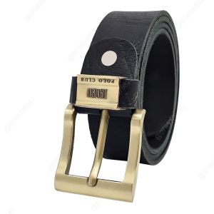 Tặng kèm đục lỗ - Thắt lưng nam da bò thật bản thô DHM-242 | Khoá kim nguyên khối màu đồng đẹp rẻ | Bảo hành 12 tháng