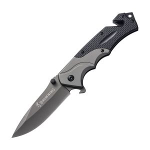 Browning มีดพกพาเท่ๆคมๆ มีดพับ22cm มีดกลางแจ้ง มีดพับแบบพกพา มีดเดินป่า มีความแข็งแรงสูง พร้อมค้อนทุบกระจก ที่ตัดเชื้อ ที่เปิดขวด มีดพับอเนกประสงค์G10 Handle Folding Knife Portable Outdoor Camping Survival Knife High Hardness Multifunctional Wilderness