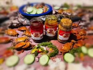 RSSHOPS Spicy or Original Pure CRAB PASTE Aligue 220ml Big Instant Food Jar