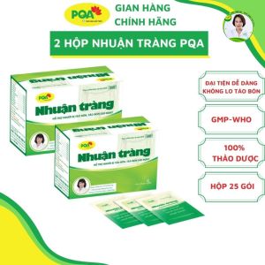 COMBO 2 HỘP Nhuận tràng cốm PQA thảo dược hỗ trợ người bị táo bón táo bón lâu ngày táo bón mãn tính.