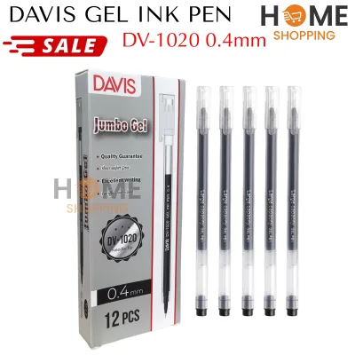 HS - ATK021 PULPEN GEL DAVIS DV-1020 0.4 MM NEEDLE TIP / PULPEN GEL / GEL PEN / GEL PULPEN / PULPEN 1 BOX / PULPEN 1 PAK (12PCS)