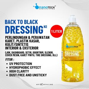 BACK TO BLACK DRESSING 1L - nanoTECH PROTECTION - PLASTIK TRIM RESTORER