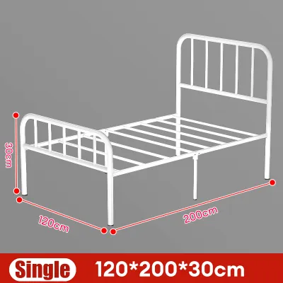 Tempat Tidur Besi 100/120/160/180cm Dipan Besi Ranjang Besi Tempat Tidur Dipan Divan Besi