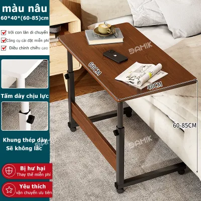 DAMIK Bàn Làm Việc Có Bánh Xe Di Đa Năng Nâng Hạ Chiều Cao Và Có Bánh Xe Di Bàn Văn Phòng Tiện
