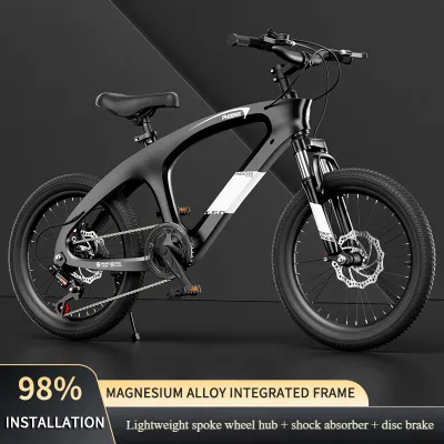 Mountain bike for kids Premium carbon steel frame cycling bike Bmx 18-20inch 21-Speeds Suitable for children 8-16 With disc brakes & Gear shifting Kids bike Gift