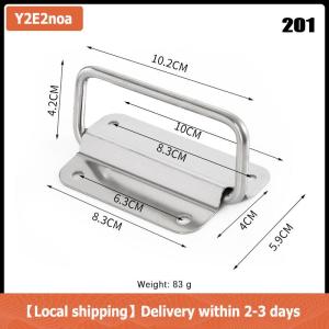 【Local shipping】 Cabinet Flight Case Solid Furniture Hardware Folding Handle For Tool Box Stainless Steel Drawer Wardrobe Easy Install