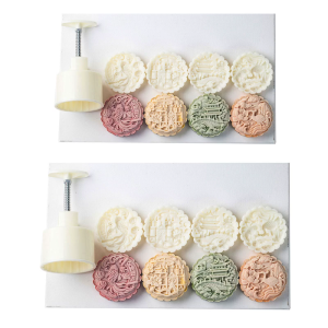 Áp lực tay mooncakes khuôn nhựa ABS khuôn độc đáo Truyền Thống Trung Quốc bánh ngọt Khuôn nướng món tráng miệng bakeware