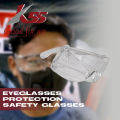 K55 Kacamata Keselamatan Kerja Jumbo Bisa Memakai Melindungi Kaca Mata Rabun Safety Glasses. 