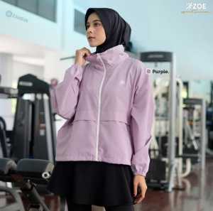 Jaket Sporty Wanita Zoe Jaket Trendy Crop Jaket Nyaman Dipakai