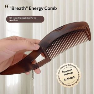 Calcenubes thở năng lượng lược để kiểm soát dầu loại bỏ gàu & ngứa Relief-Massage Lược chải tóc để làm sạch da đầu