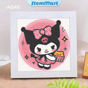 ItemMart Handmade Diamond Painting With Frame DIY Kid Cute Tabletop Home Decor Gift Souvenirs