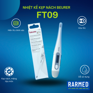 Nhiệt kế điện tử BEURER FT09 nhỏ đầu cứng kẹp nách miệng cho trẻ nhỏ