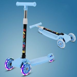 [HOMIA] Mainan Scooter Anak Roda Otoped/ Kickboard Skuter Roda 3 / Sekuter Lipat 601 3 Roda LED  / Alat untuk Anak-Anak yang Baru Belajar Berkendara Melatih Keseimbangan dan Kestabilan Motorik