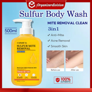 Sulfur Body Wash Anti acne Mite Remove Moisturizing Shower Anti-Mite Back Acne Clearing