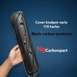Black carbon Cover knalpot Vario 110 karbu avrio 110 tekno
