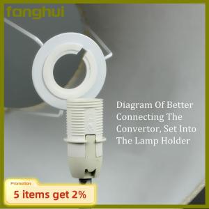 fanghui 10pcs E27 để E14 Chụp đèn ánh sáng Shades ổ cắm giảm Bộ chuyển đổi Vòng máy giặt