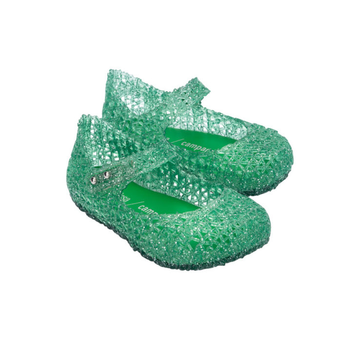 Mini Melissa Campana Papel Bb Vede Glitter Sepatu Melissa Untuk