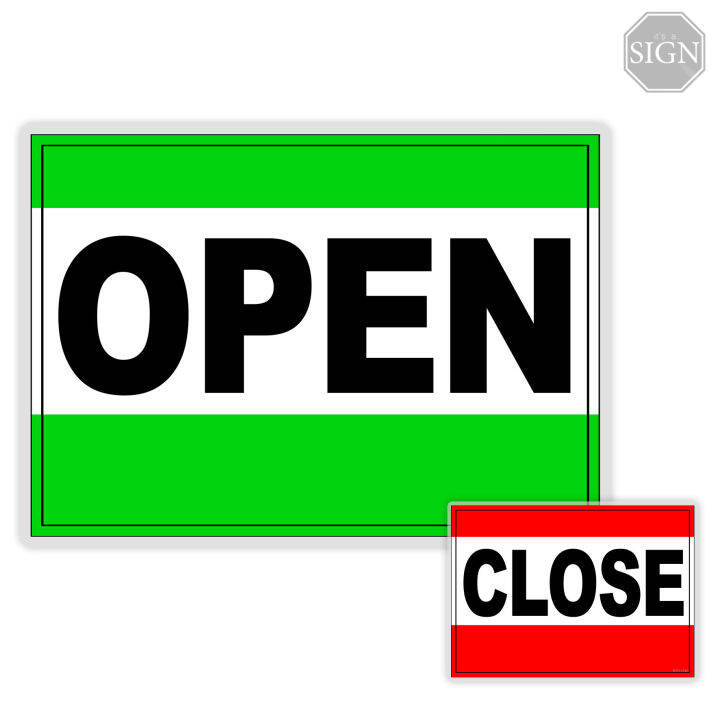 Open Close Sign - Laminated Signage Label - A4 Size | Lazada PH