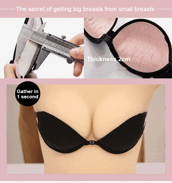 Strapless Bra Big Breasts, Transparent Strap Bra, Transparent Push Bra