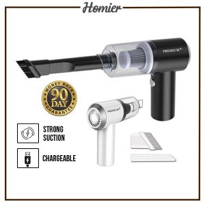 PREMIUM+ Mini Cordless Vacuum Cleaner/Wireless Rechargeable Mini Car Vacuum Cleaner/Pembersih Vakum Kereta Mini