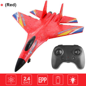 【New Arrival】 2.4 Ghz RC Airplane Gyro Stabilizer Trick 4 Rotor Gravity Glider Jet Fighter Toy Anti-Fall with LED Gift for Kids Boys
