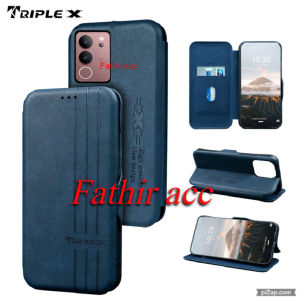 CASE DOMPET MOTIF HP VIVO V29 LEATHER CASE FLIP WALLET HARDCASE KULIT DOMPET HP