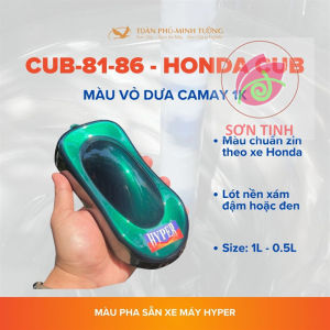 |Xanh vỏ dưa Cub| Sơn xe máy HYPER màu xanh vỏ dưa camay Honda CUB-86 (Code: CUB-86 (2))