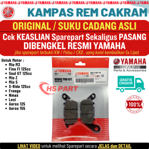Kampas Rem Depan Nmax Mio M3 Fino 125 Aerox 155 Original  Kampas Rem Depan Yamaha Freego Original Mio Z Soul GT 125 Mio S Lexi 125 Original Aerox 125