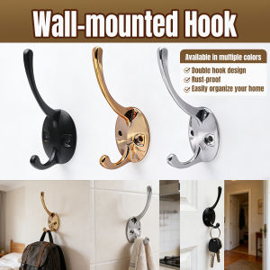 Talao Wall-mounted Alloy Coat Hook Rust-proof For Hanging Clothes/Towels/Bags Easy To Install 1Pcs