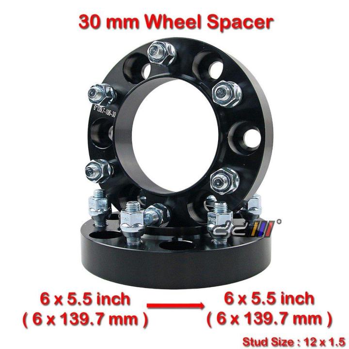 2Pcs Hub Centric Wheel Spacer 30mm 6x139.7 Toyota Hilux VIGO REVO Prado