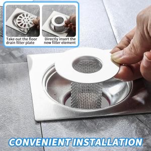 304 Stainless Steel Sewer Floor Drain Filter Bathroom Kitchen Anti-Clogging Filter Plug Deodorant