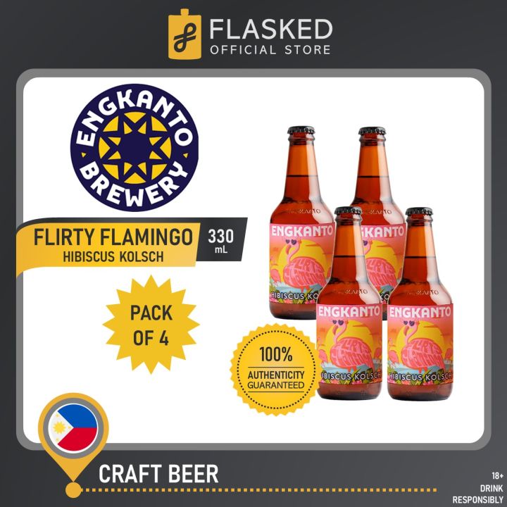 Engkanto Flirty Flamingo Hibiscus Kolsch Craft Beer 330mL 4 | Lazada PH