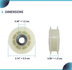 (HUE) Bánh tỳ căng dây máy sấy WHIRLPOOL