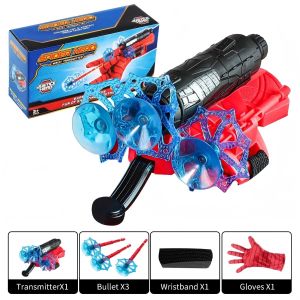 ชุดของเล่นถุงมือ Spider-Man Launcher Spider Web สำหรับของเล่นเด็ก ของขวัญวันเกิด
