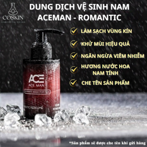 Dung dịch vệ sinh nam ACEMAN ROMANTIC Hương Nước Hoa Làm Sạch Nhẹ Nhàng Khử Mùi Ngăn Ngừa Nấm Ngứa Lọ 100ml | COSKIN