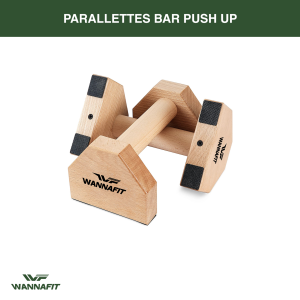 Parallettes Bar Push Up Wannalife | Calisthenics Stand Pushup Kayu(WFI)