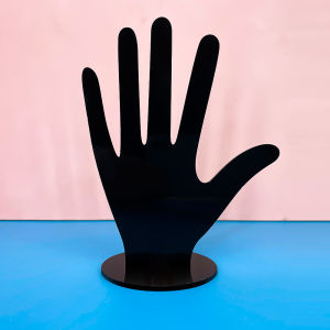 Akrilik Stand Display Patung Manekin Hand Shape Plastic Ring Holder Display Cincin Gelang