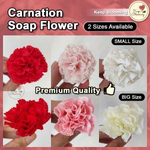 (1PCS) Carnation Soap Flower with Fragrance Scent Artificial Flower Bunga Teluki Sabun Bouquet DIY Handmade Home Decoration 康乃馨香皂花