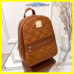 Lollipop Fashion 💝 Ready Stock 💝 Women backpack ladies travel bag handbag school bag leather multifunction shoulder Bagpack