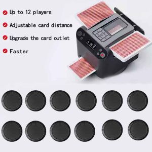 Card Dealer Machine Card Shuffle and Deal Machine Poker Playing Cards Electric Automatic Poker Shuffler Machine Max 6