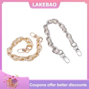 【LAKEBAO】 Thanh Lịch Ngọc Trai Mở Rộng Chuỗi Thay Thế Dây Đeo Có Thể Tháo Rời Mở Rộng Chuỗi Cho Phụ Nữ Túi Xách Trang Trí Túi Phụ Kiện