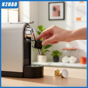 N2HAO Coffee Adapter Reusable for Dolce Gusto Genio S Crema Pod Grinder Environmentally Friendly Refillable Design for Coffee Lovers