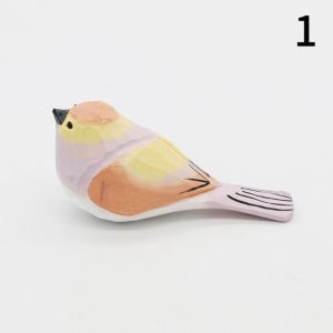 MMLUCK Mini Chim khắc gỗ Dễ thương Thủ công Đồ trang trí hình chim nhỏ Đa phong cách Phong cách Bắc Âu Bức tượng chim bằng gỗ bàn